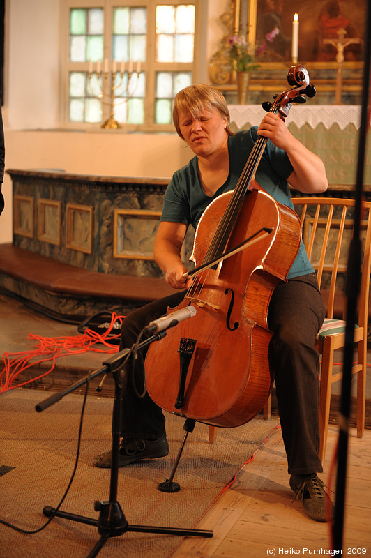 FreeKyrka @ Dala-Floda Church, Hagenfesten 2009-07-30/31 - FreeKyrka - Sofia Jernberg voc, Lene Grenager cello @ Hagenfesten 2009 - Photo: Heiko Purnhagen 2009