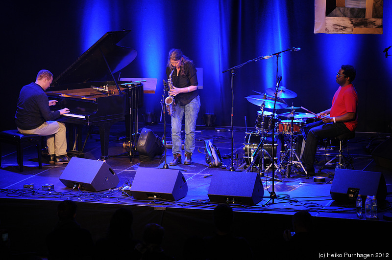 Friday @ Perspectives 2012, Västerås 2012-04-20 - Lotte Anker sax, Craig Taborn p, Gerald Cleaver dr @ Perspectives 2012-04-20 - Photo: Heiko Purnhagen 2012