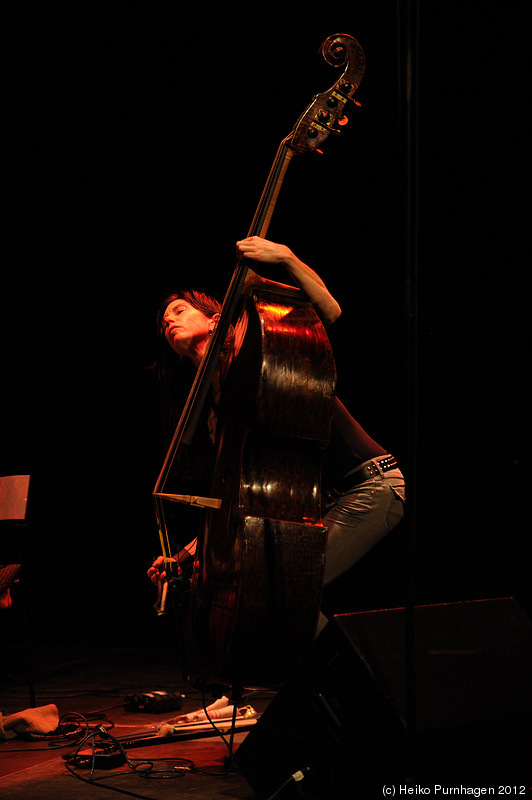 Saturday @ Perspectives 2012, Västerås 2012-04-21 - Lisa Ullén p, Nina de Heney b, Okkyung Lee cello @ Perspectives 2012-04-21 - Photo: Heiko Purnhagen 2012