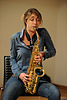 Christine Abdelnour sax, David Stackenäs git, Patric Thorman b, Raymond Strid perc @ Perspectives 2012-04-20