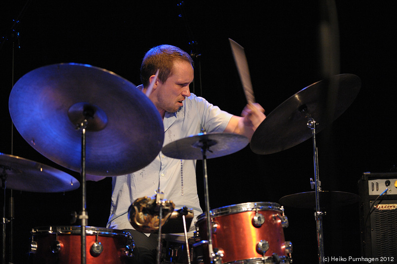 Exhibition (Part 2) @ Perspectives 2012 - Paal Nilssen-Love (Peter Brötzmann Chicago Tentet) @ Nasjonal Jazzscene Victoria, Oslo, 2009-02-19  - Photo: Heiko Purnhagen 2012