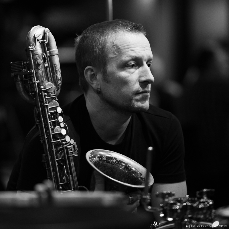 Exhibition (Part 3) @ Perspectives 2012 - Mats Gustafsson (Peter Brötzmann Chicago Tentet) @ Fasching, Stockholm 2010-11-01 - Photo: Heiko Purnhagen 2012