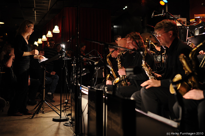 Swedish Jazz Celebration 2010 @ Fasching, Stockholm 2010-04-15 - <a href=http://www.bohuslanbigband.com/>Bohuslän Big Band</a> (Ann-Sofi Söderkvist conductor) - Photo: Heiko Purnhagen 2010