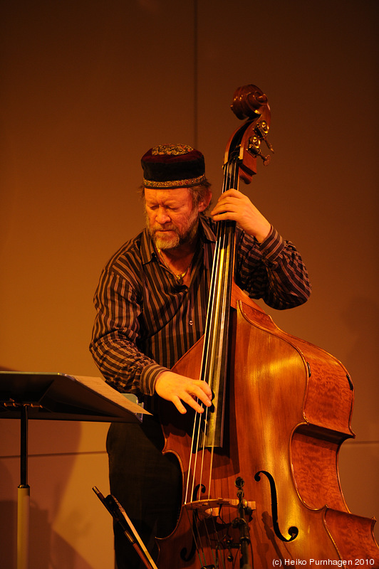 Swedish Jazz Celebration 2010 @ Konserthuset, Stockholm 2010-04-17 - Karin Hammar Quartet (Karin Hammar trb, Palle Danielsson b, Anders Kjellberg dr, Jonas Östholm p) - Photo: Heiko Purnhagen 2010