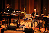 Mats Gustafsson Swedish AZZ (Mats Gustafsson sax, Per-Åke Holmlander tuba, Eric Carlsson dr, Kjell Nordeson vib, Dieter Kovacis (aka Dieb 13) turntables)