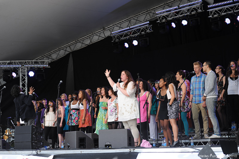 STHLM JAZZ FEST 2010 @ Skeppsholmen, Stockholm 2010-06-10 - Tensta Gospel Choir @ STHLM JAZZ FEST 2010, Stockholm 2010-06-10 - Photo: Heiko Purnhagen 2010