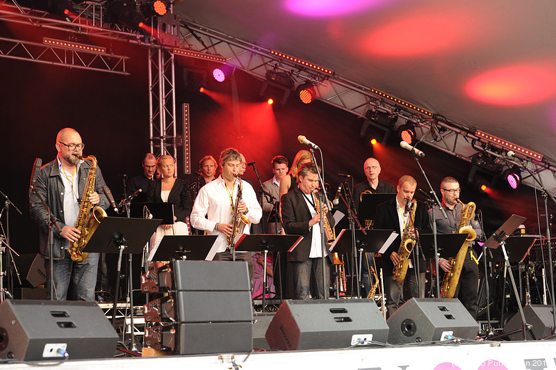 STHLM JAZZ FEST 2010 @ Skeppsholmen, Stockholm 2010-06-10 - Håkan Broströms New Places Orchestra feat. Viktoria Tolstoy & Meja @ STHLM JAZZ FEST 2010, Stockholm 2010-06-10 - Photo: Heiko Purnhagen 2010